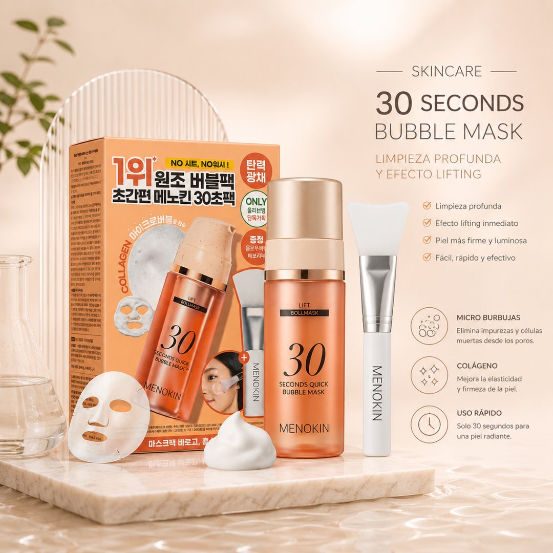 Mascarilla facial de burbujas con Colágeno – Autoregeneradora en 30 segundos Mascarilla facial de burbujas con Colágeno – Autoregeneradora en 30 segundos
